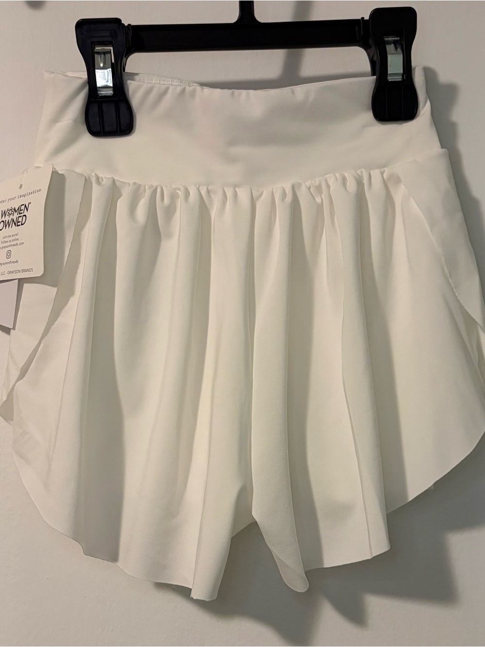 Grayson Mini Girl’s White Butterfly Shorts -2T